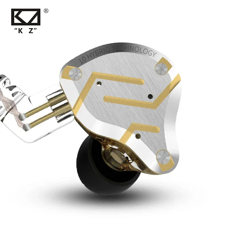 KZ ZS10 Pro 5-Driver Hybrid Hi-Fi In-Ear Monitors by Tidesmit Tidesmit