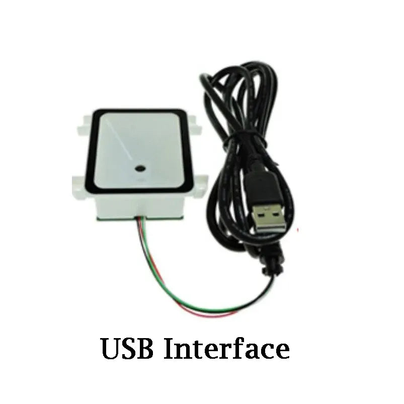 Mini 2D barcode scanning module with USB cable and connector lead