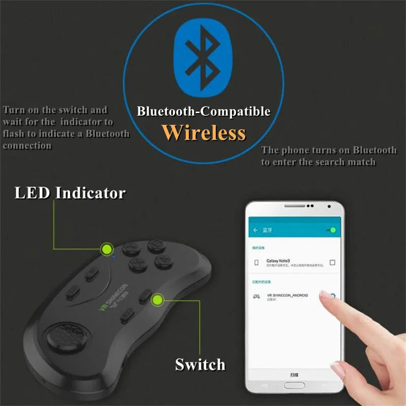 VR Headset for 4.7-7 Inch Smartphones - 3D Immersive Smart Glasses Tidesmit