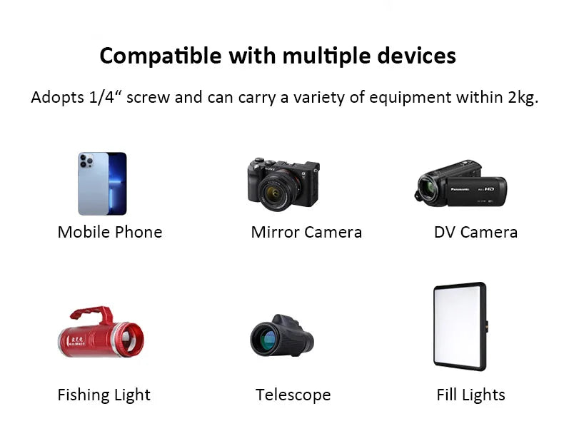 New Lightweight Adjustable LED Ring Light Self-Timer Phone Holder and Camera Tripod for Live Broadcast Equipment Hot Sale Tidesmit