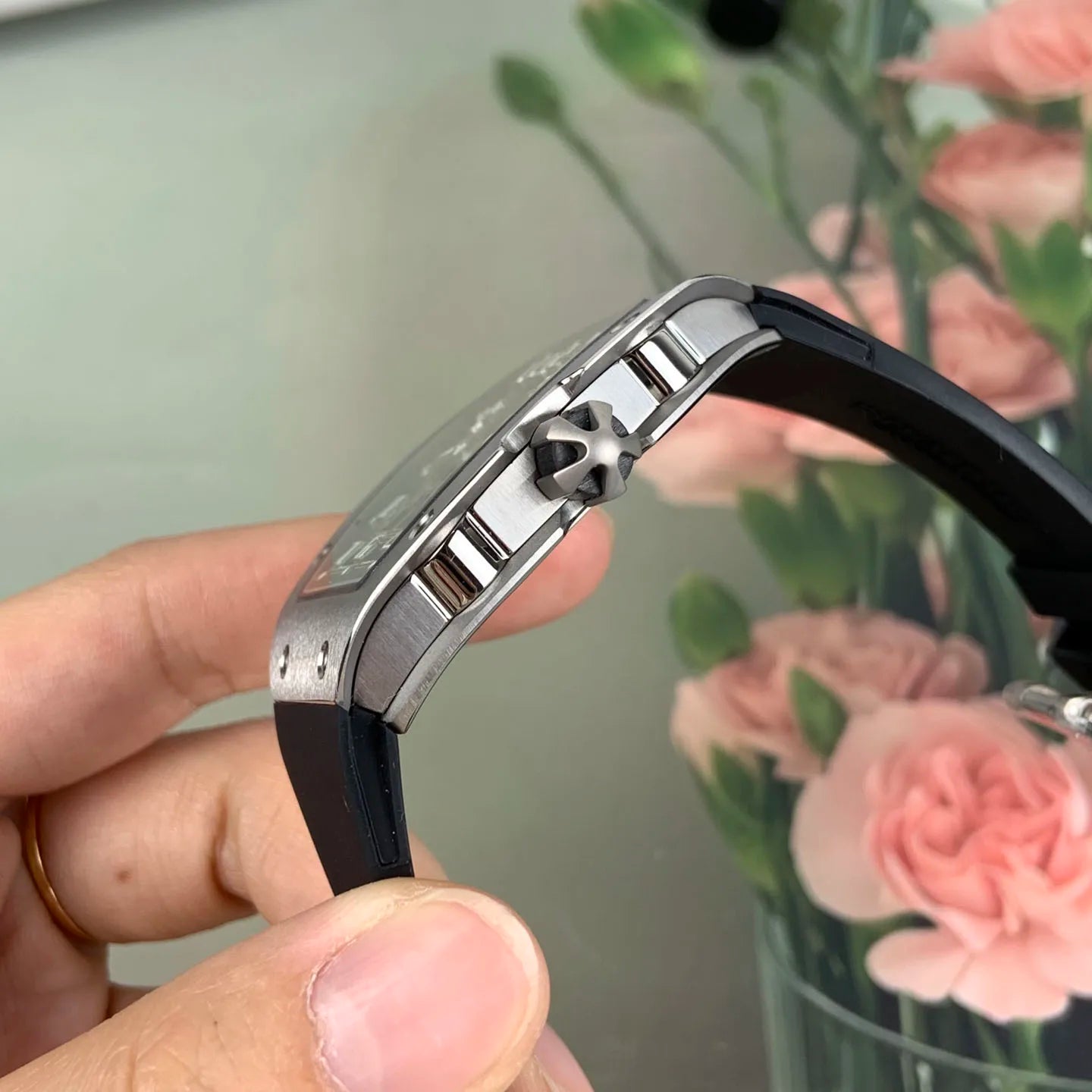 V3 Latest Ultra-Thin Luxury Tonneau-Shaped Mechanical Watch High Quality Men's Automatic Watch