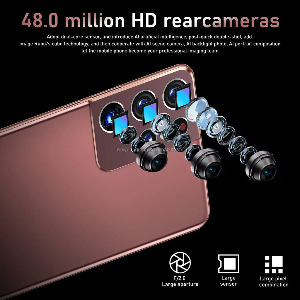 Hot Selling S25 ULTRA 12GB+512GB 6.7 Inch Phone Original Full Display Android 14.0 Mobile Cell Smart Phone - Tidesmit