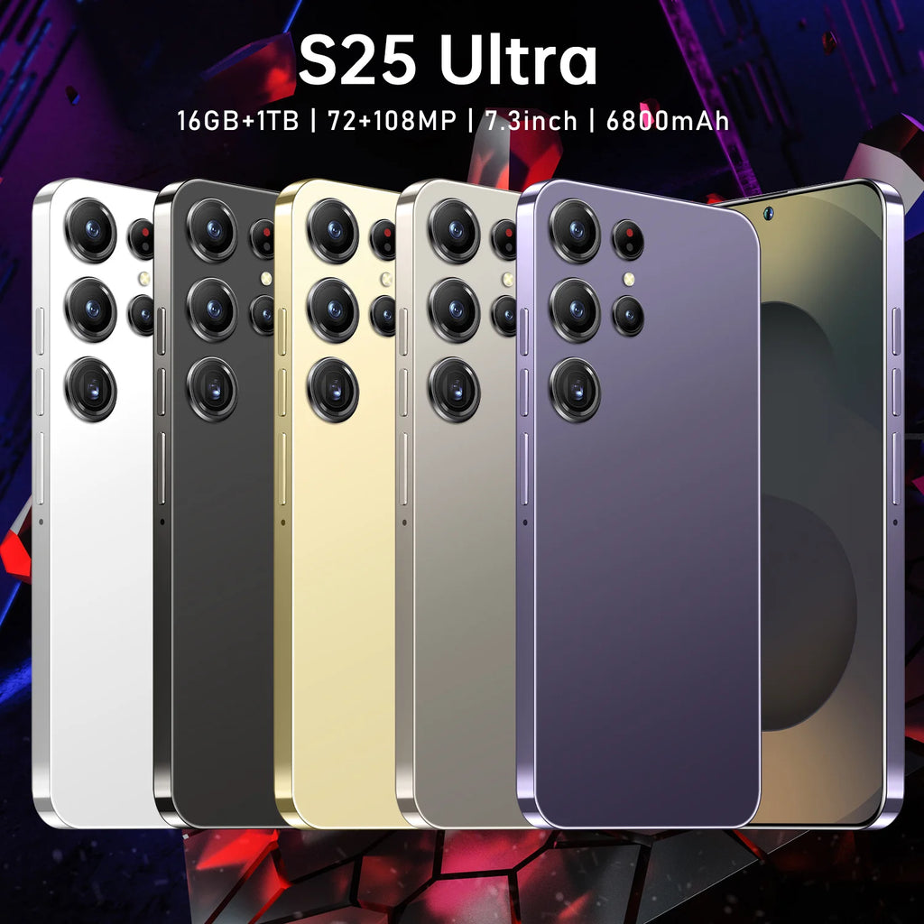 S25 Ultra Android 15 smartphone with 7.3 inch 120Hz display 16GB RAM 1TB storage and 108MP camera, gallery view 6