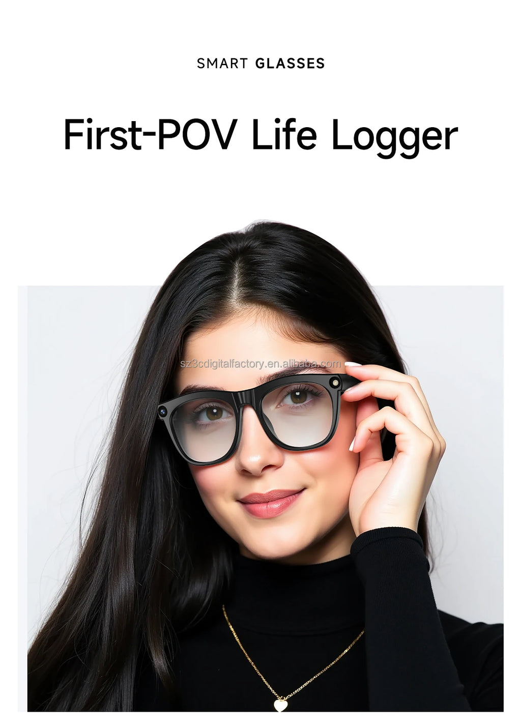 NextGen CY01 Smart Glasses AIPowered Translation 8.0MP Camera Multimedia Player AR Hardware Glasses Tidesmit