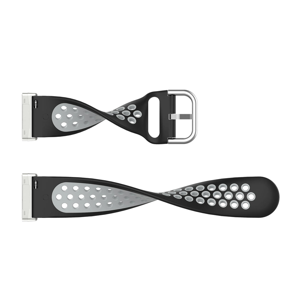 Colorful soft silicone sport wristband for Fitbit Versa 3 and Sense smartwatches in a bright stylish design.