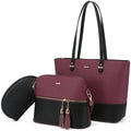 LOVEVOOK Wholesale 2022 3PCS Luxury Designers Woman Purse and Handbags Set PU Leather Shoulder Bags Women's Tote Bags