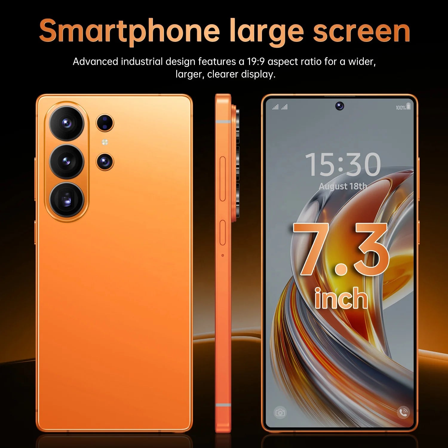 2026 S26 Ultra 5G smartphone with 7.3 inch full screen, 22GB RAM, 2TB storage and built-in stylus, gallery view 5