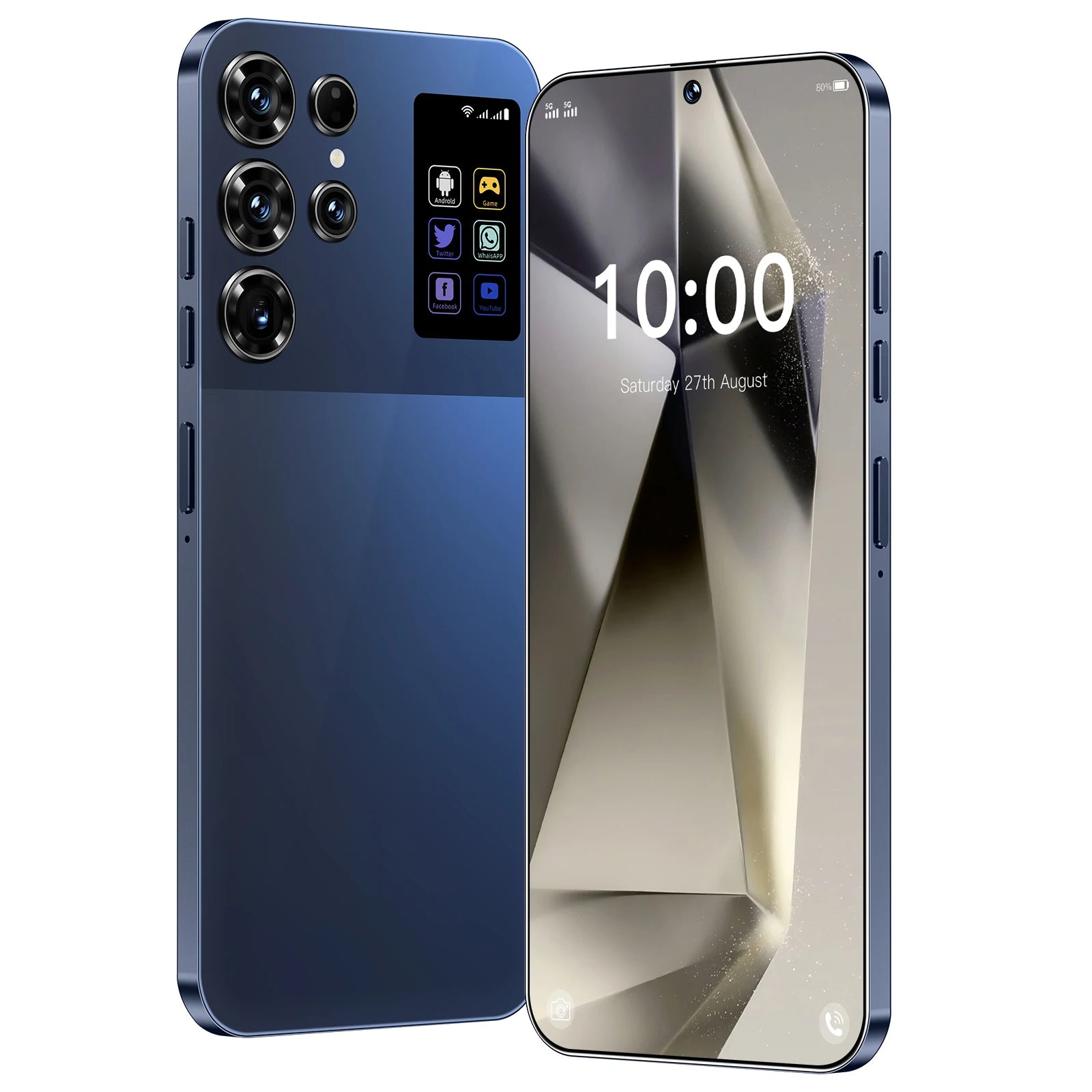 Original S26 Ultra 5G smartphone with 7.3 inch display, 16GB RAM, 1TB storage, and 108MP camera, side view.