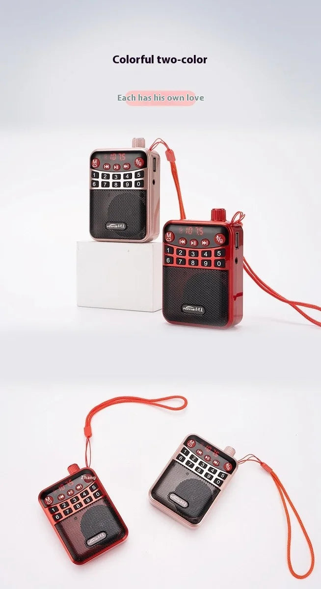 Bluetooth Speaker -M-39 Portable for Bluetooth Card Speaker with Flashlight Function Wholesale Radio for Seniors Singing Opera Storytelling