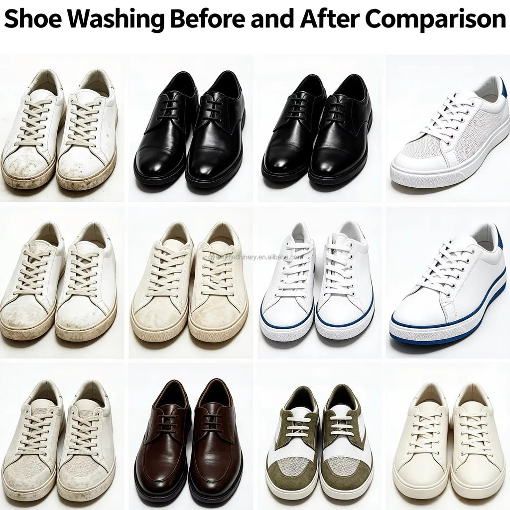 Commercial Shoe Washing Machine with Stainless Steel Construction