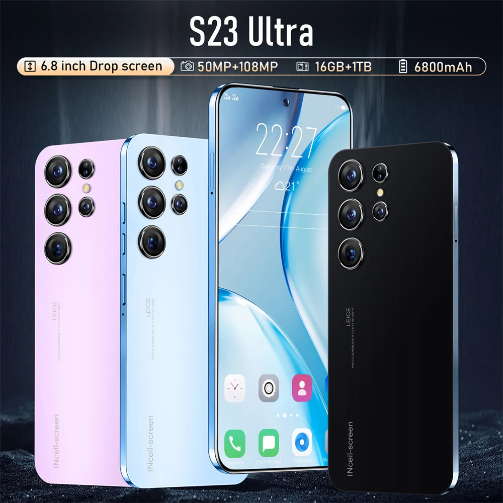 Samsung Galaxy S23 Ultra 5G Android smartphone showing detailed side view in product gallery position seven