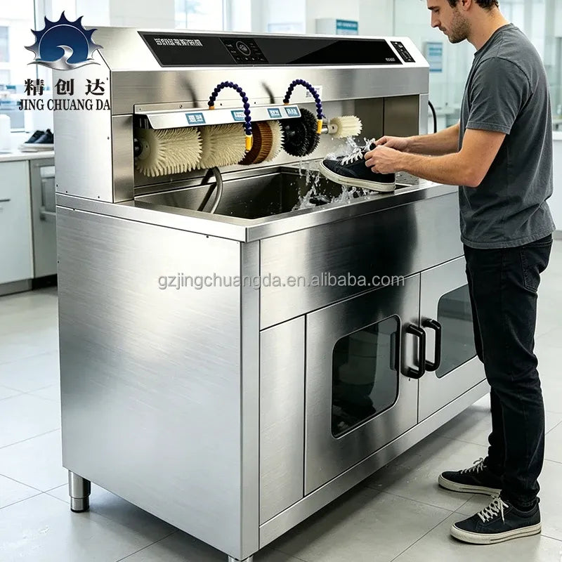 Commercial Stainless Steel Shoe Washer Dryer with 32 Paris Capacity