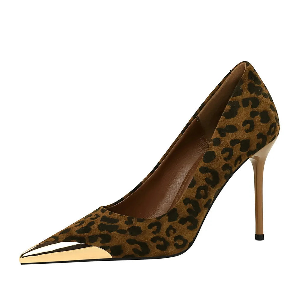 2026 New High Heel Pumps Thin Stiletto Velvet Upper Slip-On Formal Pointed Toe Womens Party/Nightclub Shoes