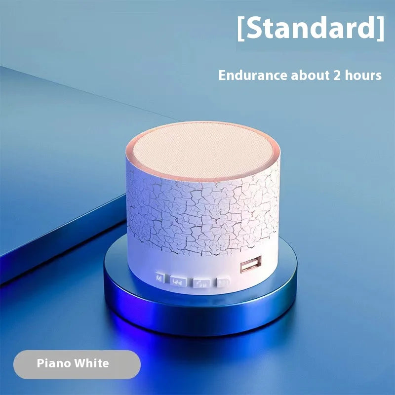 Bluetooth Speaker -Upgrade Mini Portable Bluetooth Speaker RGB Light USB TF Card Reader Stereo MP3 Speaker for Home Atmosphere Desktop