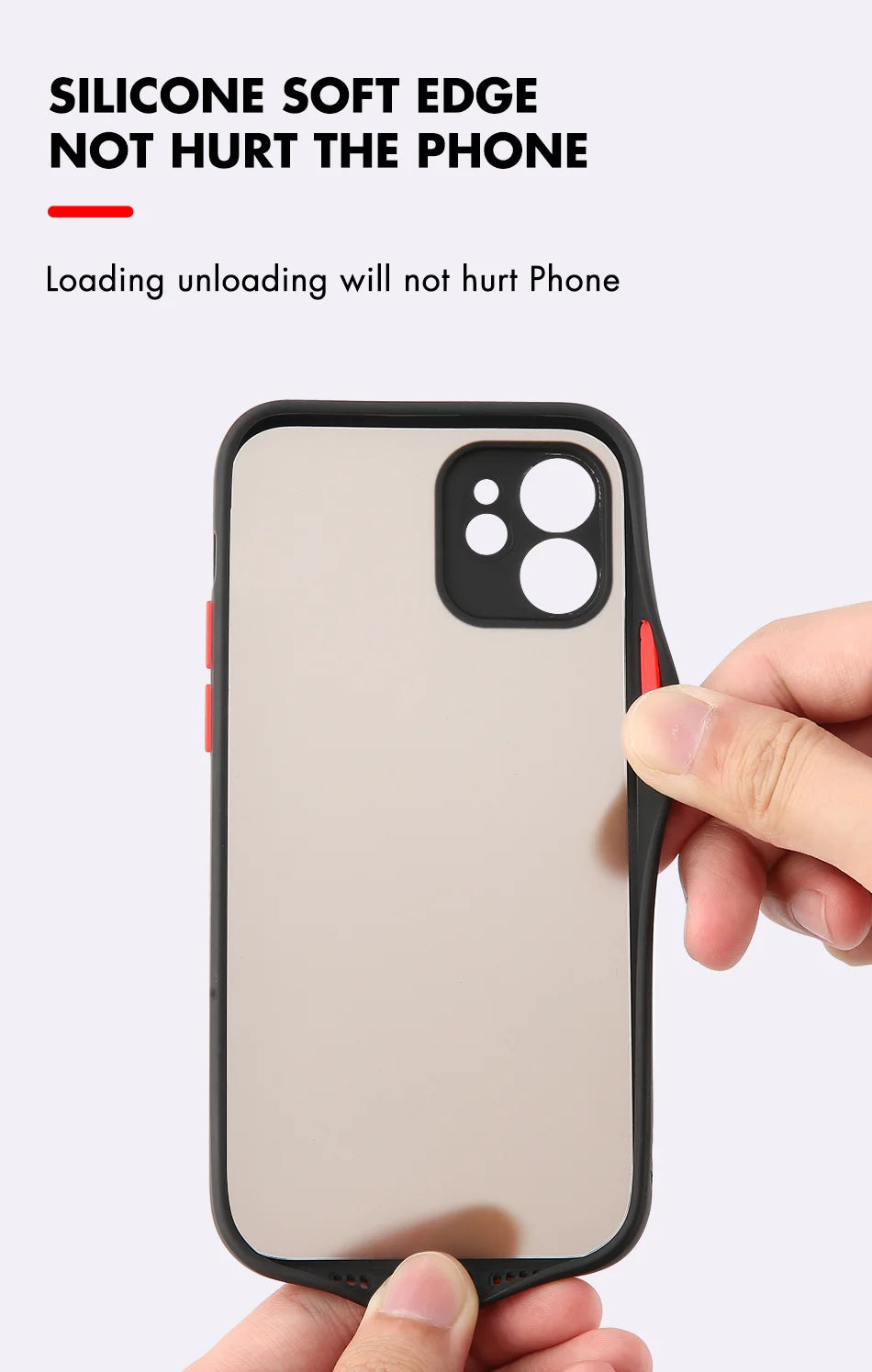Matte Clear iPhone Case - Shock-Absorbing Slim Fit Cover for iPhone Tidesmit