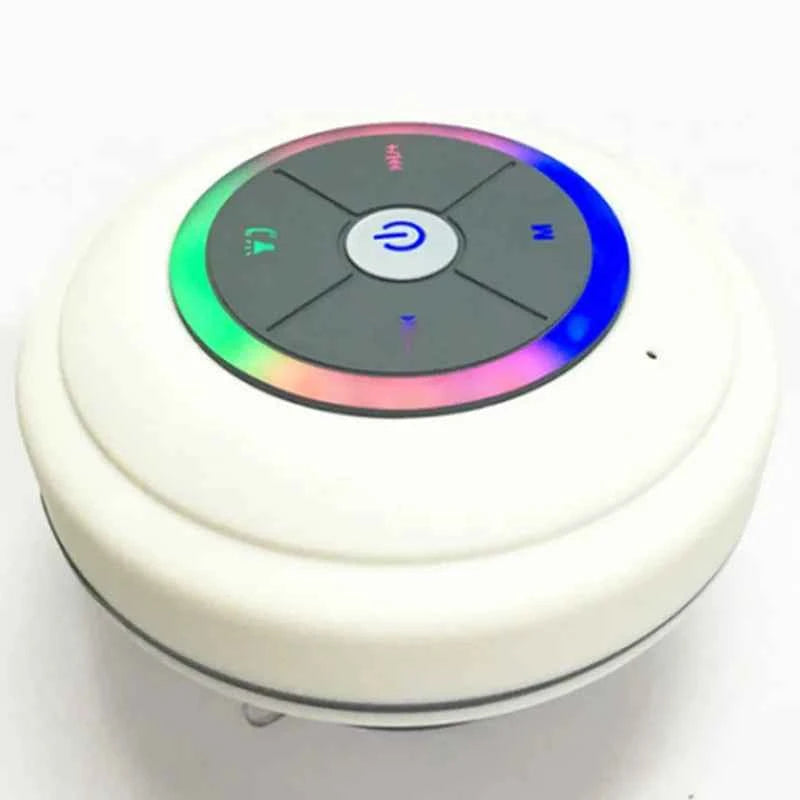 Q9 Portable Outdoor LED Subwoofer Shower Music Sound Box Wireless Waterproof BT Mobile Speaker With TF/FM/AUX Splashproof White My Store