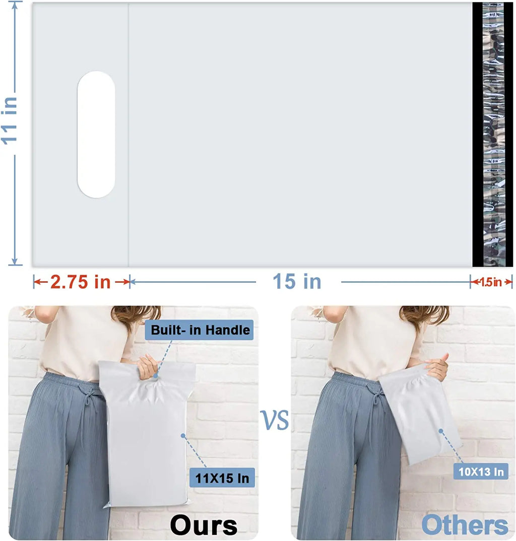 GDCX Polymailer With Handle Poly Mailers With Design Logo Plastic Mailers for Clothing Small Polybags Poly Mailer Bag