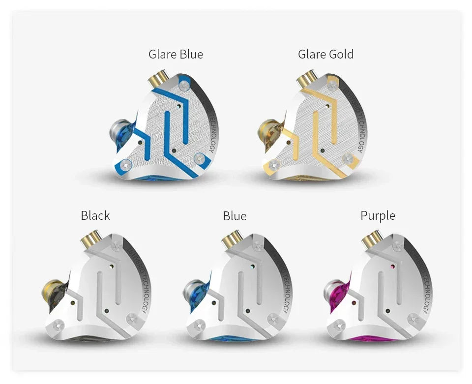 KZ ZS10 Pro 5-Driver Hybrid Hi-Fi In-Ear Monitors by Tidesmit Tidesmit