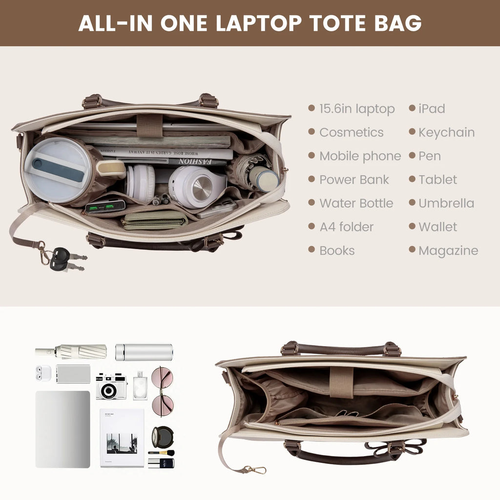 LOVEVOOK Wholesale Custom logo Luxury Shoulder Bags Large Capacity  Waterproof Work Office Nurses 15.6in Laptop Tote Handbags