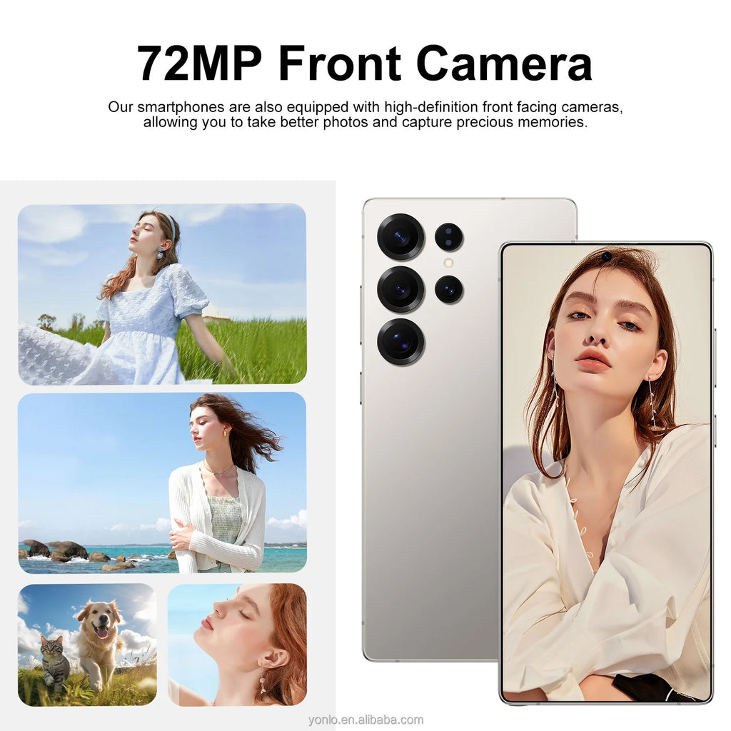 Original Samsung Galaxy S25 Ultra 5G smartphone with 16GB RAM and 1TB storage in sleek design, front view