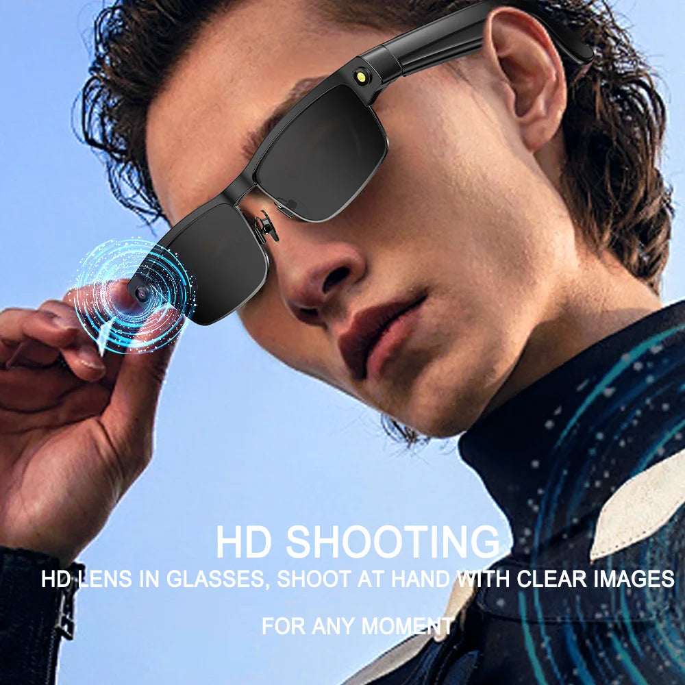 SENBONO Smart Glasses Translator L802 Recognition 8MP Video/Audio Recording Smartglasses with Camera Wifi AI Translation Tidesmit