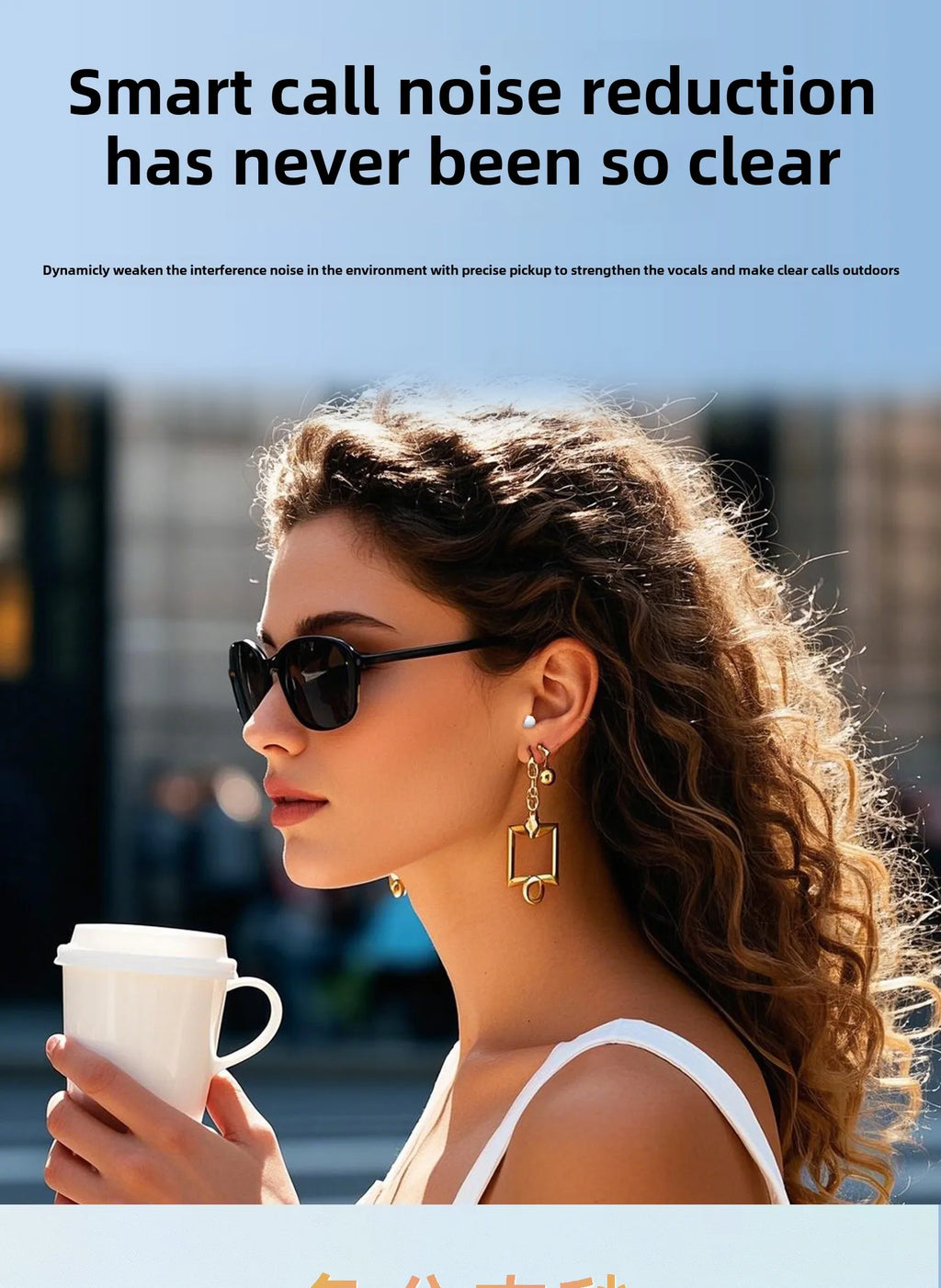 Mini Wireless for Bluetooth Earbuds Long Battery Life Noise Cancelling LED for Sleep/Work In-Ear Tidesmit