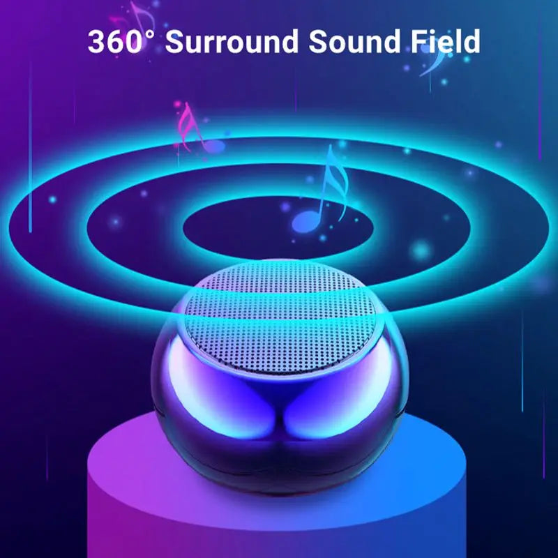 Bluetooth Speaker -Hot Selling M3 Tws Super Mini Speaker Colorful Outdoor Portable 3D Round Small Loud Bass Wireless Bt Speaker