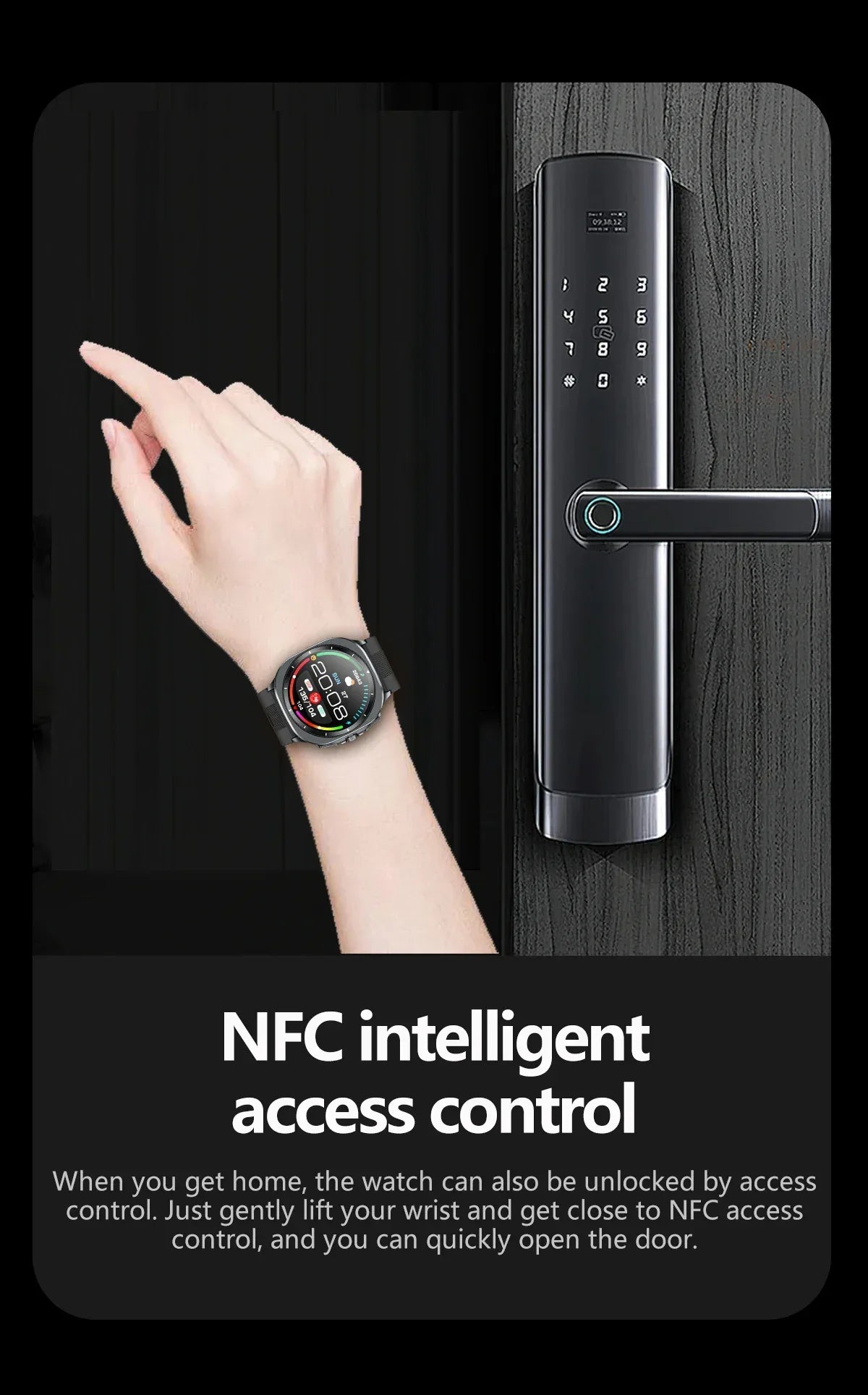 TK65 Smart Watch for Men Air Pump Air Bag Fitness Tracker ECG Blood Pressure Heartrate Glu Monitoring TK65 Smart Watches - Tidesmit