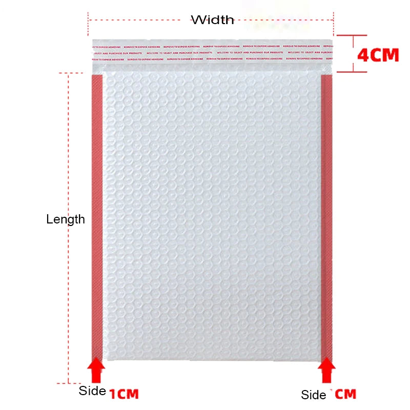 Custom Poly Bubble Mailers Air Padded Courier Delivery Bags for Craft Stickers Candle Gift Shipping Packaging