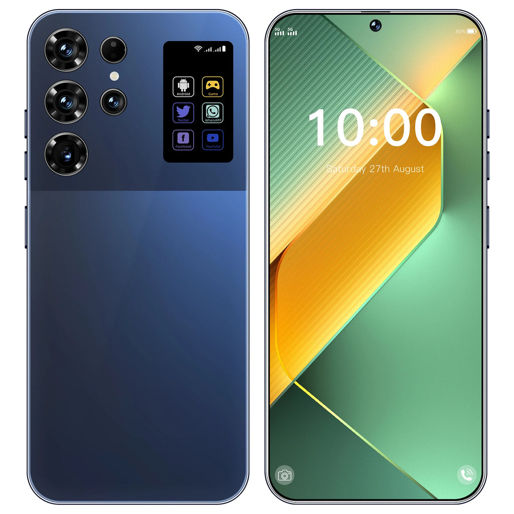 New S26 Ultra Smart 5G Smartphone 16GB+1TB Storage Android14 Cellphone  7.3 Inch HD Screen Unlocked 4G/5G Mobile Phone - Tidesmit