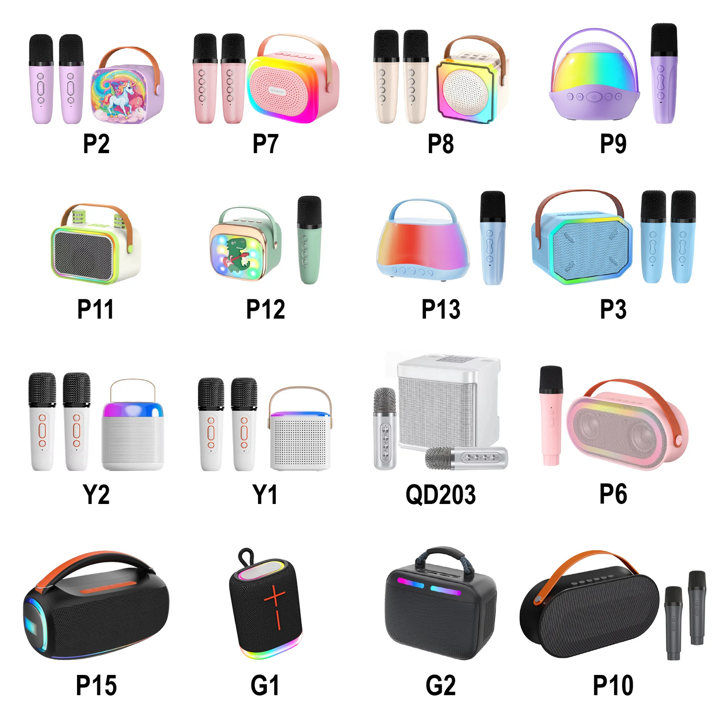Bluetooth Speaker -High-End Quality Big Stereo Loud Car Super Bass Woofer Dj Wireless Sound Deep Speaker Tws Bt Waterproof Ipx RGB TF Mini LED
