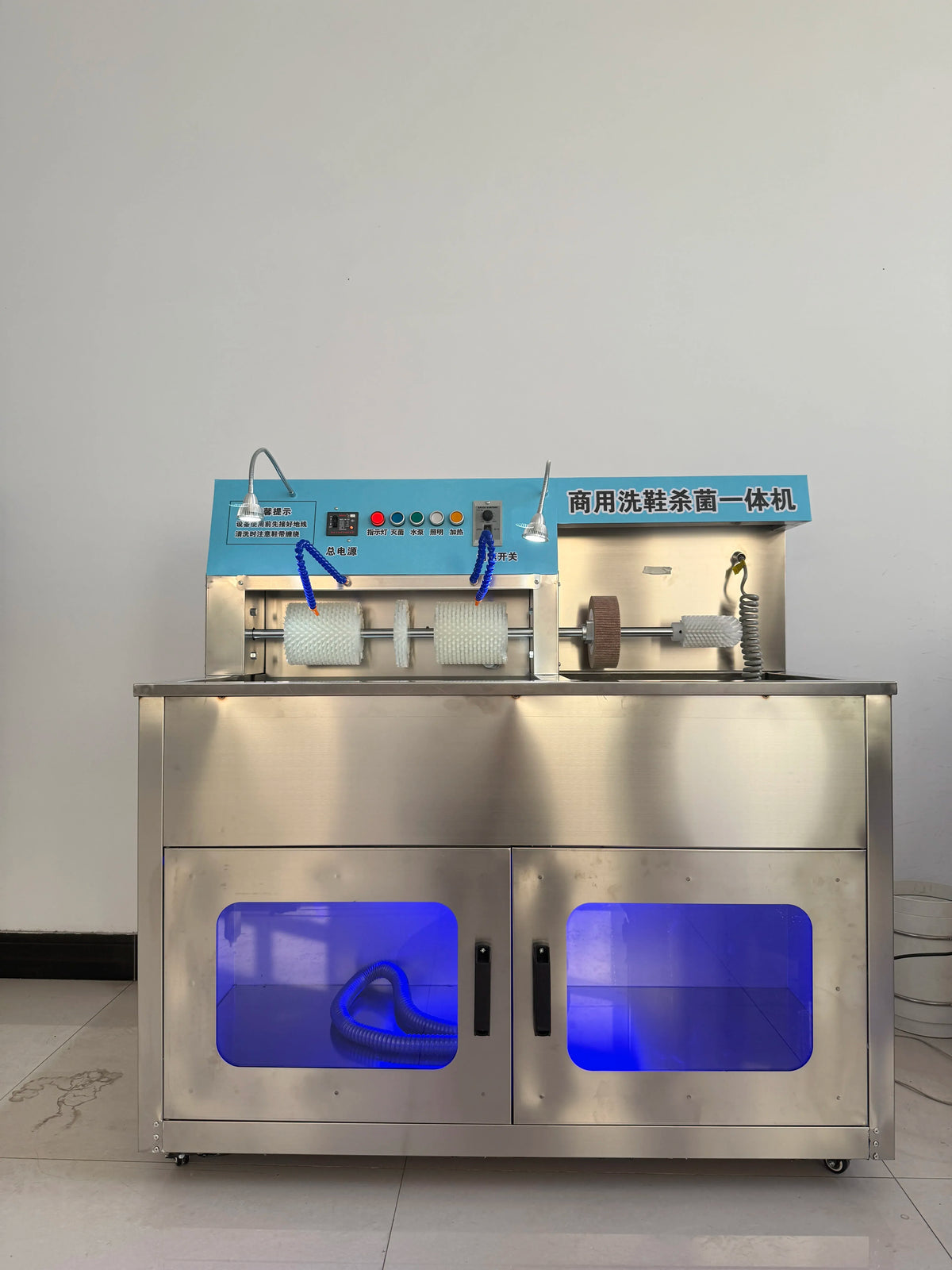 Commercial Shoe Washer and Dryer Combo with Sterilization Box