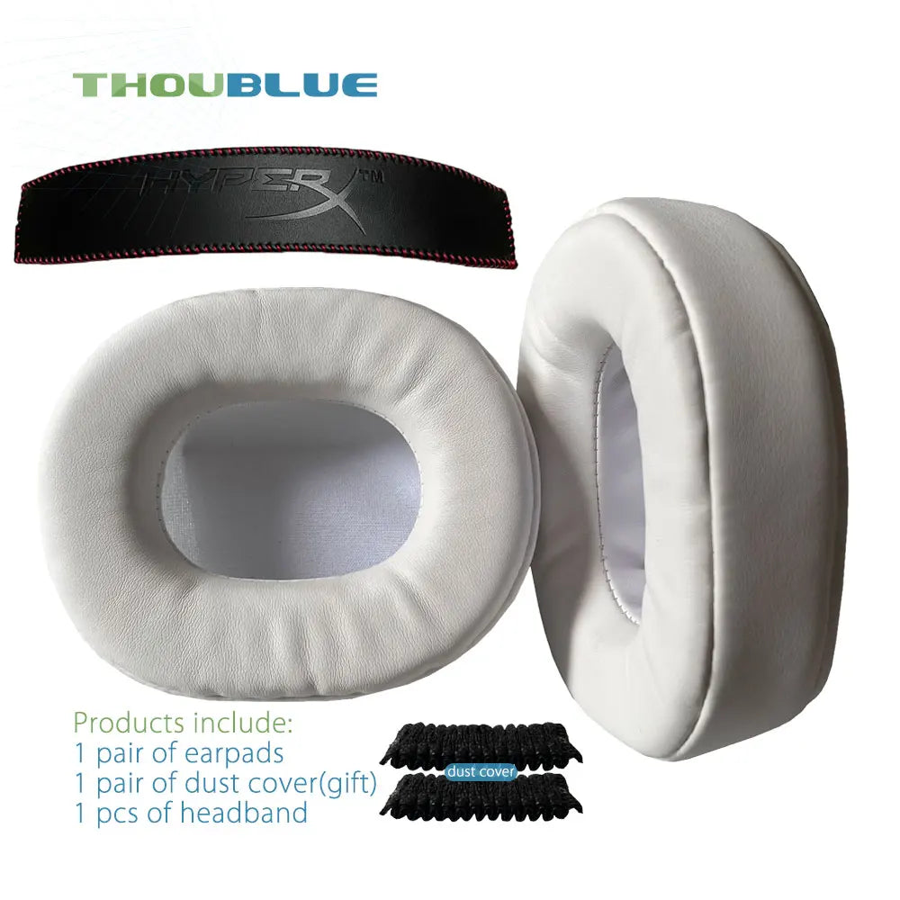 HyperX Cloud Replacement Ear Pads - Memory Foam Over-Ear Cushions 1 and band2 Tidesmit