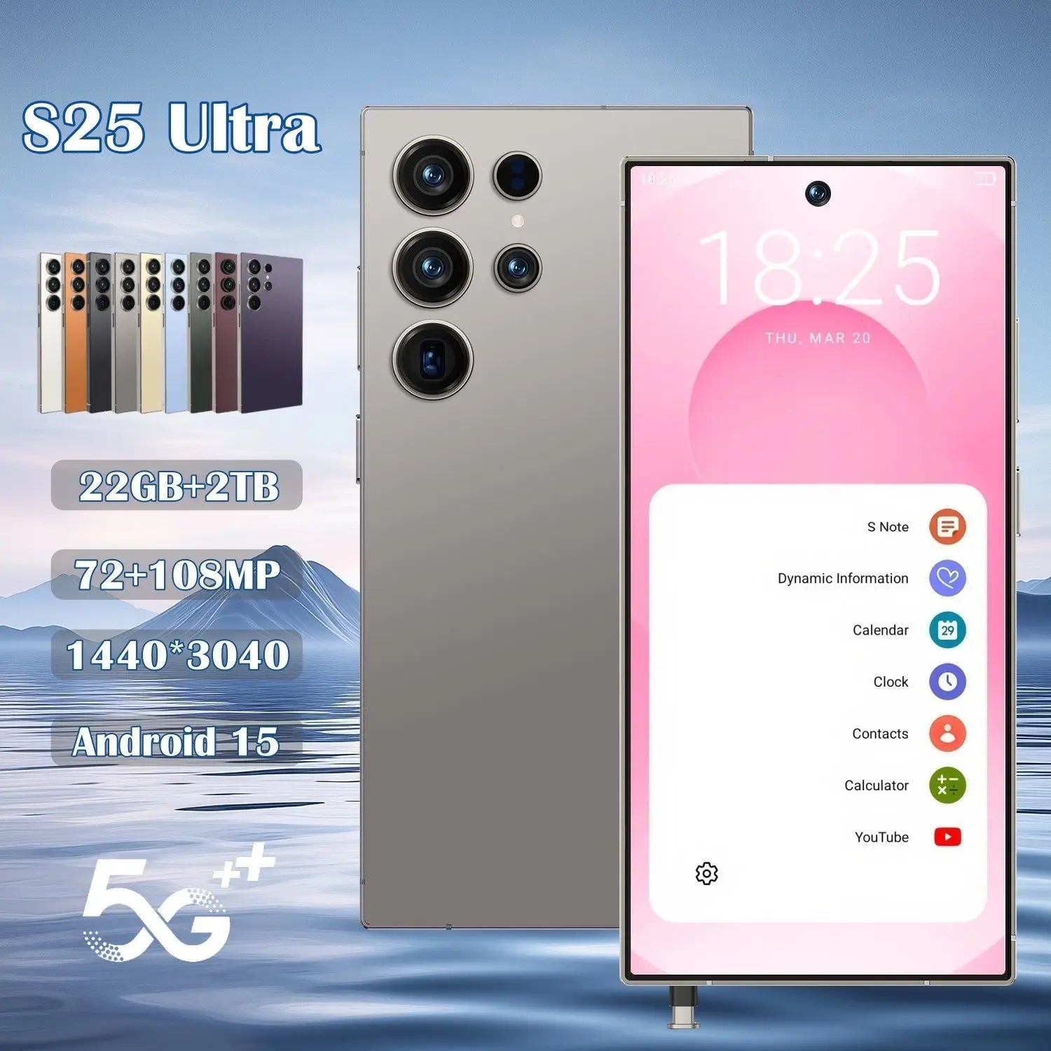 New S25 Ultra 22GB+2TB S25 Ultra Smartphones Big Screen S25 Ultra 5G Dual SIM Cellphone Mobile Phone Cheap Smart Phone - Tidesmit