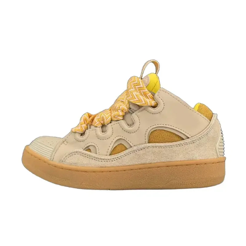 Designer Brand Luxury Casual Shoes Mens Women Embossed Leather Sneakers Calfskin Stripe Stretch Cotton Lace-up Low Rubber