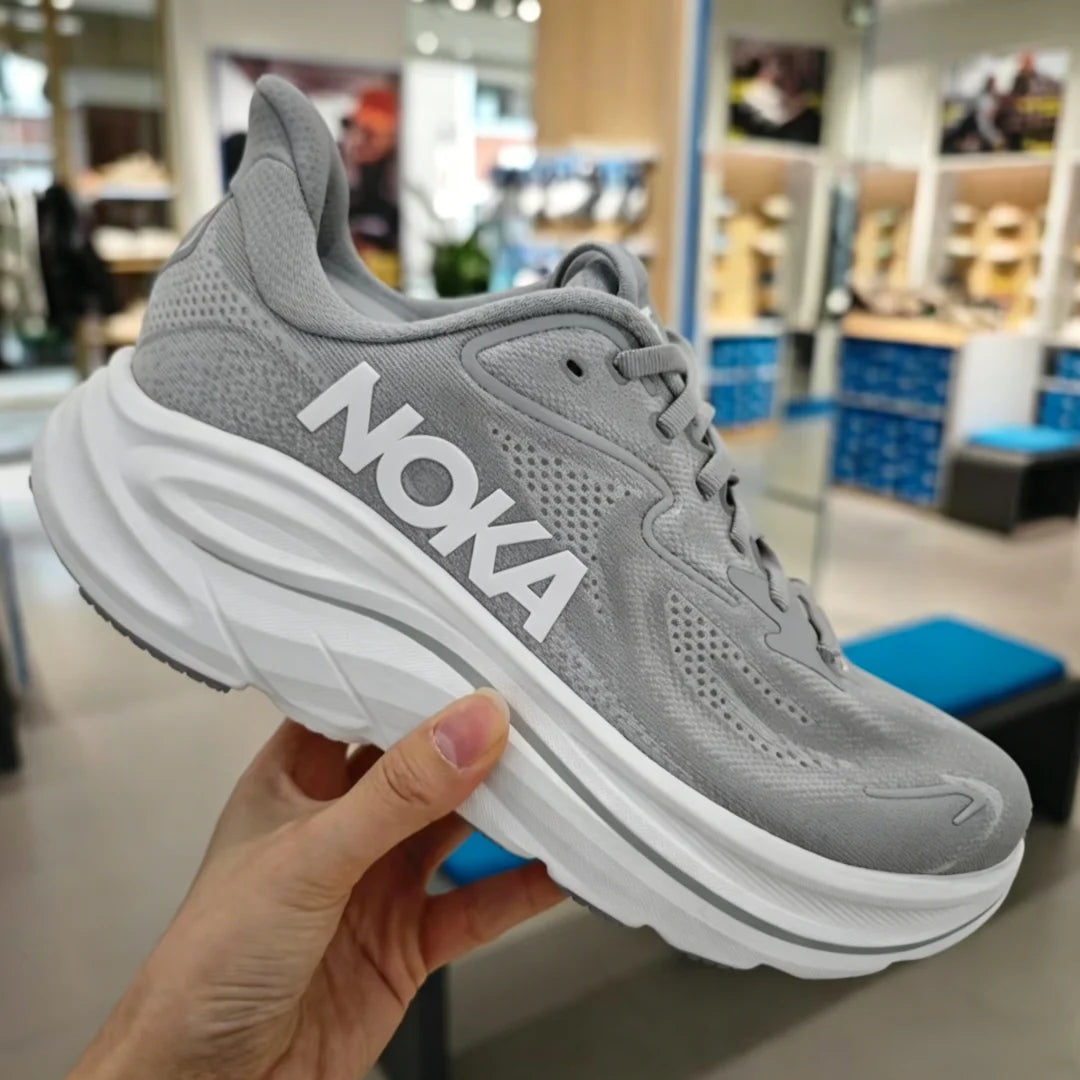 2026 Luxury Fashion clifton10 Sneakers Chunky Sole Running Shoes Mesh Lace-Up Breathable Round Toe Walking Shoes for Men