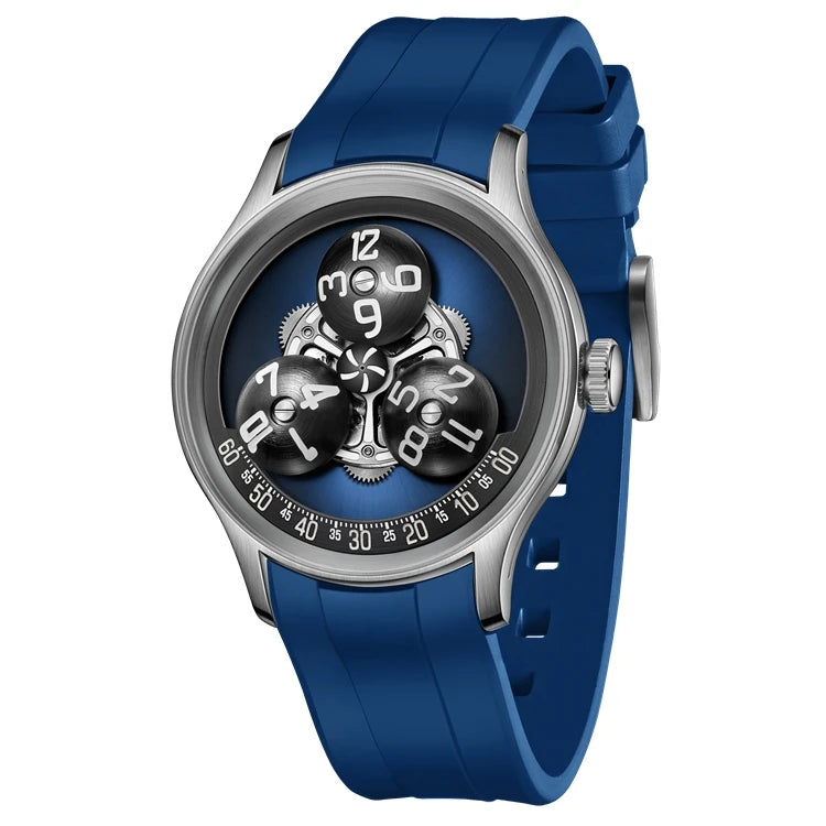 Affordable Unique Mechanical Wandering Hours Automatic Watches for men montre homme lux Customized branding logo available OEM