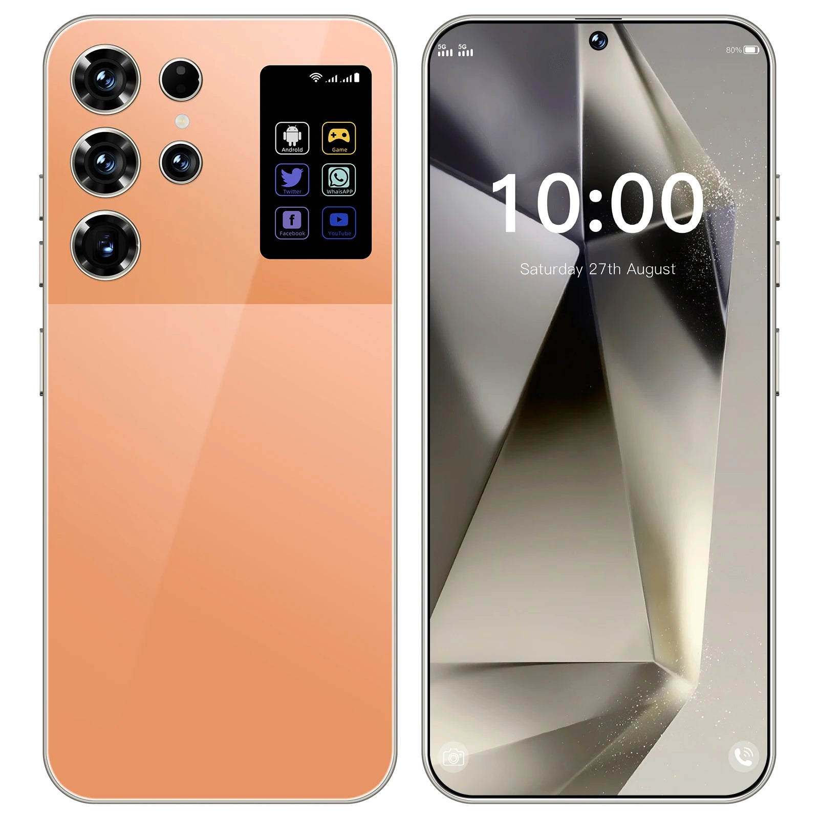 S26 Ultra 5G Smartphone 1TB 16GB RAM Orange - Unlocked Mobile Orange 16g Tidesmit