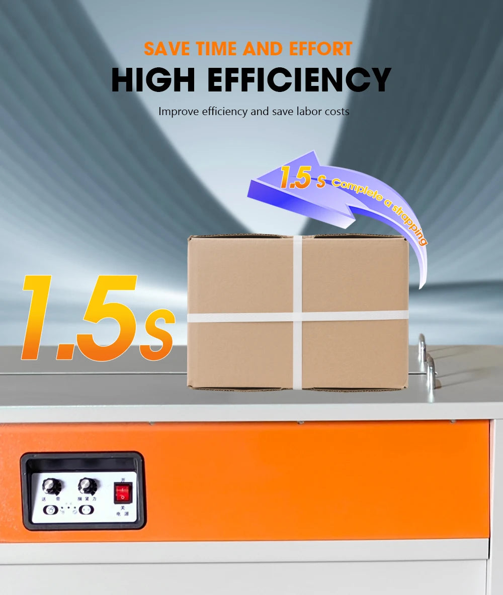 High Desk Semi Automatic Pp Strapping Machine Corrugated Box Banding Device for Goods Outer Package Consolidation Work