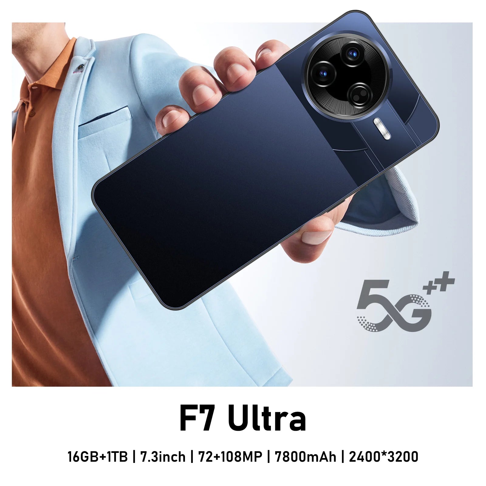 5G Smartphone 16GB RAM 1TB Storage - High Capacity Tidesmit Essential Black 16g 1TB Tidesmit