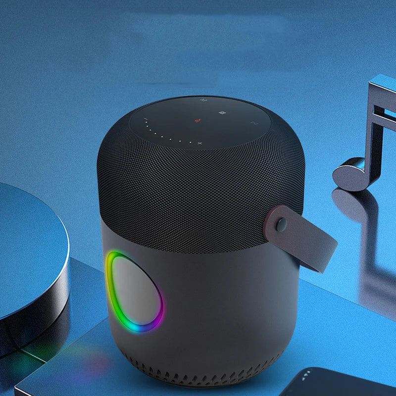 New Style 100W Portable RGB LED Light Touch Panel Button 360 Surrounding Sound Wireless Speaker Subwoofer TWS TF USB My Store