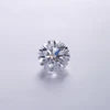 Single round lab-grown brilliant diamond, crisp facets, bright white