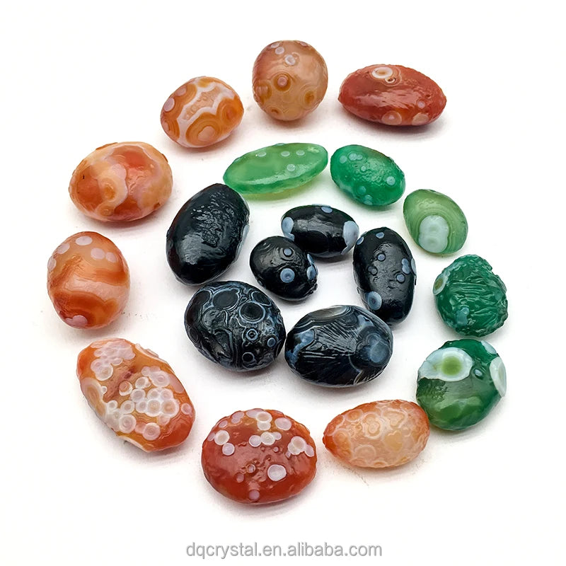 New Rare High Quality Natural Crystal Healing Gobi Eye Stones Raw Gobi Agate Eye Gemstone Tibet Eye Stone for Jewelry Marking