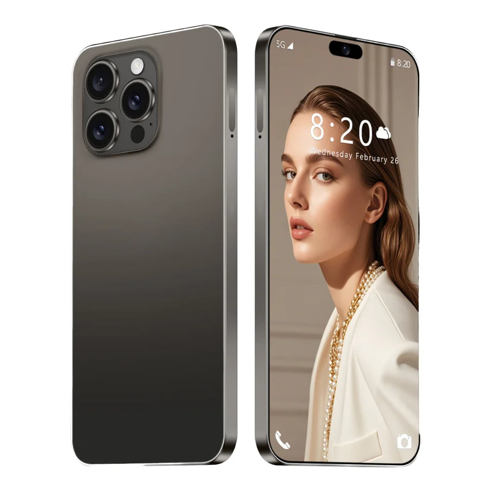 I16 Pro Max 7.3-inch 5G smartphone with 108MP camera and 1TB storage for high-performance mobile gaming.