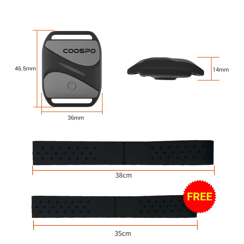Heart Rate Monitor Armband HW807 | Bluetooth ANT+ Fitness Tracker Tidesmit