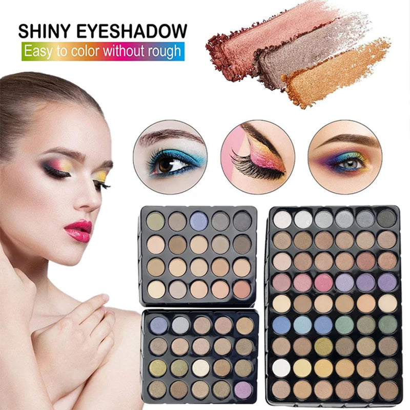 Wholesale Professional 132 Color Eyeshadow Makeup Gift Set Lipstick Contour Brushes & Foundation Glitter All in One Makeup Kits ALIBABA Tidesmit