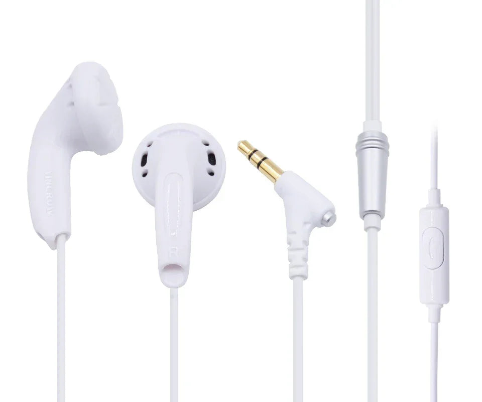 Wired HiFi Earbuds with Mic – Tidesmit Flat Head In-Ear Headphones Tidesmit