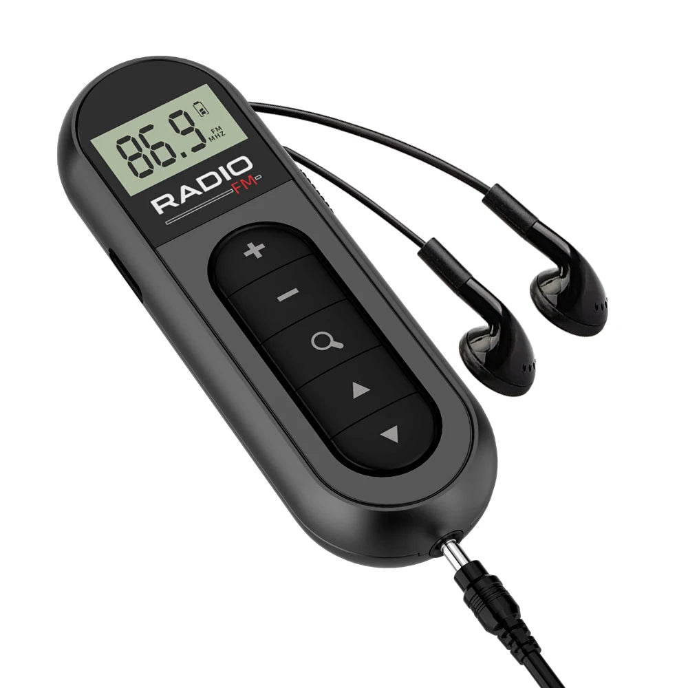 Bluetooth Speaker -Factory Mini Portable Pocket Digital Tuning Multiband MP3 Radio Player with Rechargeable Battery FM Radio for Walkman