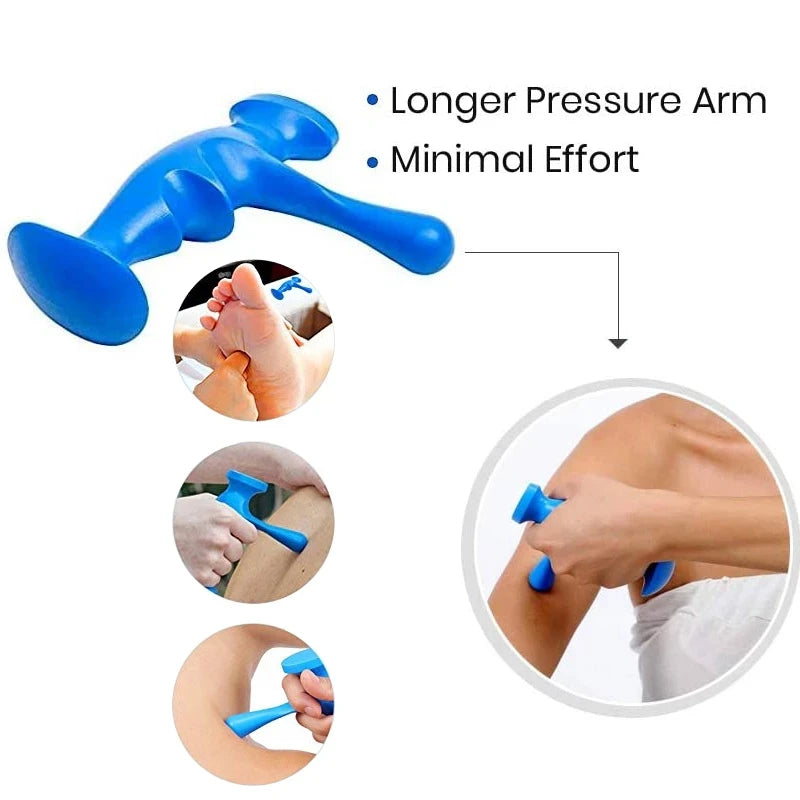 Deep Tissue Massage Tool Set - Trigger Point Relief - Violet Back Massage Instrument Tidesmit
