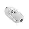 Mini Portable Cellphone Charger Backup Keychain USB Type C Fast Charging Power Bank Key Pods 1200mah White (IOS+TYPE C) Tidesmit